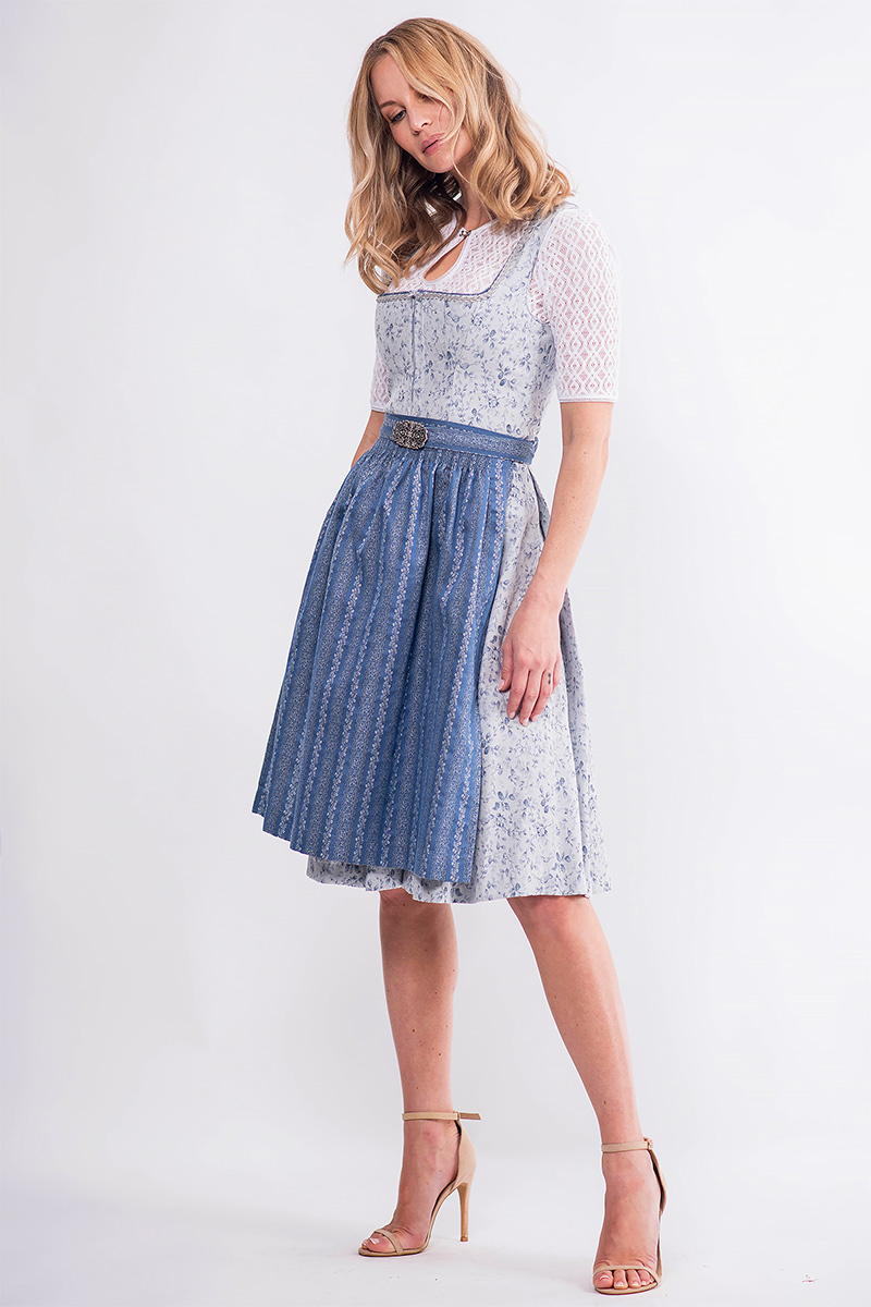 Schne Dirndl Grau Blau Ebenbild