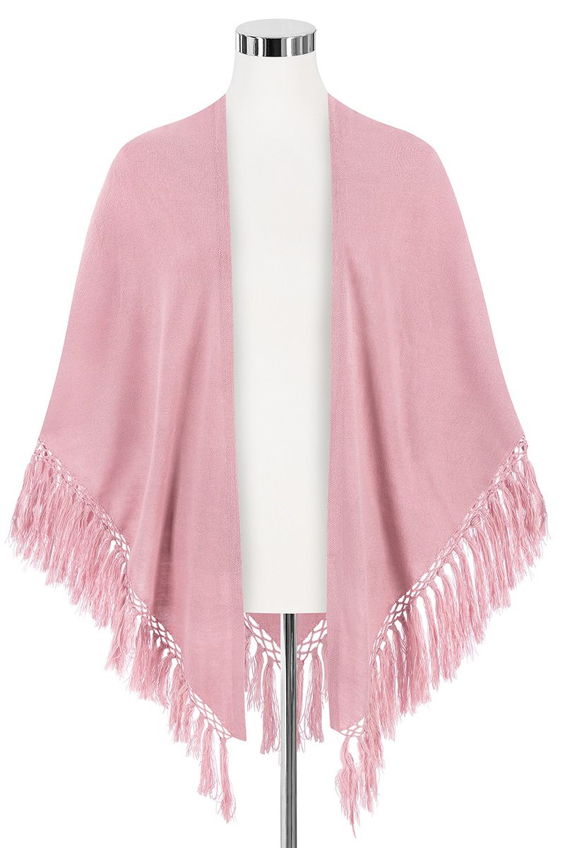 Lieblingsgwand Poncho altrosa mit Fransen 009908 | Bavarian fashion and ...